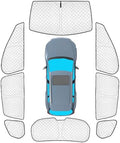 KMF 8pcs Thicken Sun Shades for Mazda CX-50 Accessories 2023-2025, Custom Full by KMF