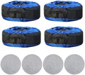 Silscvtt Universal Package of 4 Blue Portable Tire Bags by Silscvtt