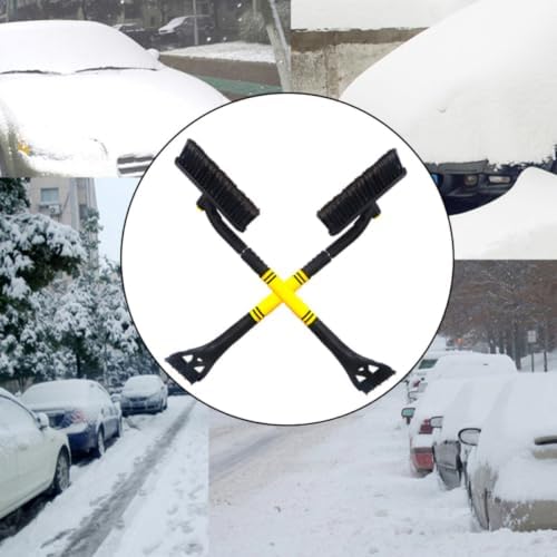 Car Snow Shovel Brush with Telescopic Handle, Ice Scraper Cleaning Tool - Image 2
