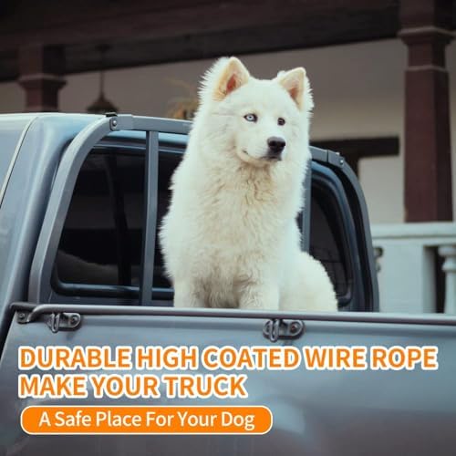 Dog Seat Belt, 5FT Chew-Proof Stainless Steel Wire Tether - Image 6