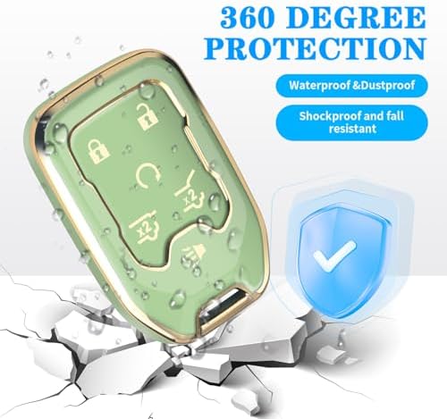 for Chevy GMC Key Fob Cover 6 Buttons Key Case 2016-2025 - Image 5