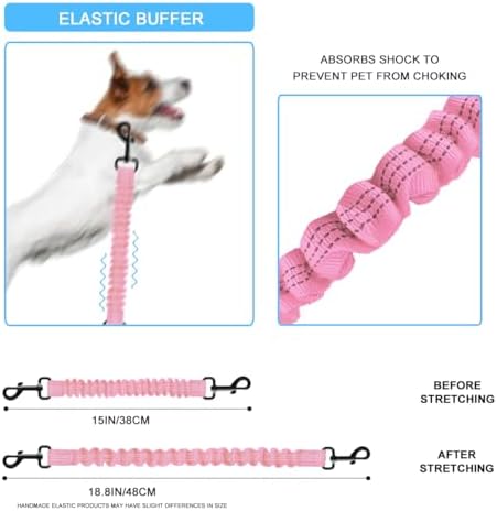 Dog Seat Belt for Bike Basket, Shock Absorbing Lead Bicycle Safety Leash - Image 4