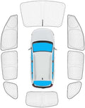 KMF 8pcs Sun Shades for Jeep Cherokee SUV 2014-2023 Accessories, Thicken Full by KMF