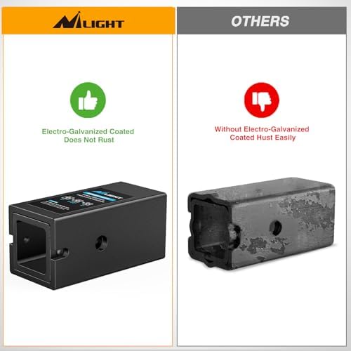 Nilight Trailer Hitch Adapter Reducer Extender Converter Sleeve Set | 3 to - Image 6