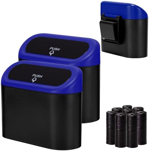 Ginsco 2 Pack Mini Car Trash Can by Ginsco