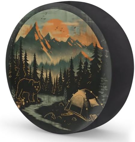 Mountain Spare Tire Cover 15in Spare Wheel Covers Tire Storage Cover - Image 2