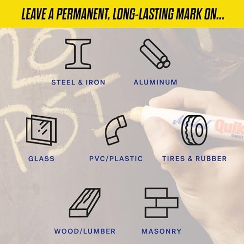 Markal 61053 Quik Stik Twist Long-Lasting Solid Paint Marker - Image 3