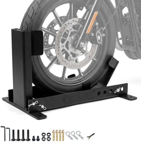 Motorcycle Wheel Chock, Adjustable Front Wheel Stand - Image 2