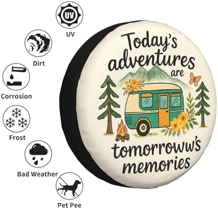 Adventure Spare Tire Cover Weatherproof Wheel Protectors Universal Wheel Covers - Image 5