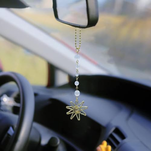 Sun Hanging Car Charm, Boho Crystals Decor - Image 4