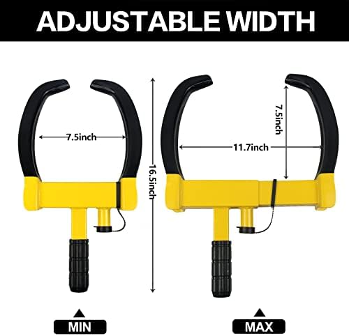 KAYCENTOP Universal Wheel Lock Clamp Anti Theft Trailer Locks Fit Most Vehicles - Image 5
