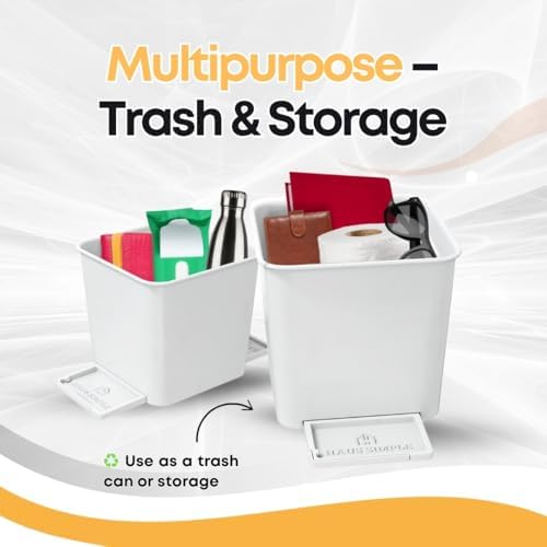 Car Trash Can for Vehicles Leakproof Compact Garbage Bin w/ Stability Flap - Image 6