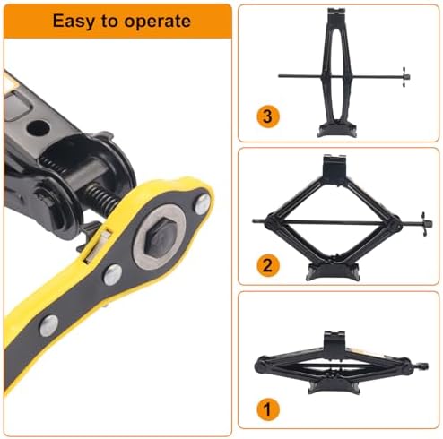 2 Pack 2T Scissor Jack for Car - Image 5