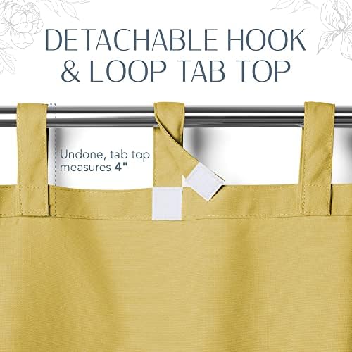 Matine Solid Tab Top Indoor/Outdoor Window Curtain - Image 5