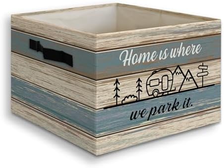 Rustic Camping Farmhouse Foldable Storage Bins Box by Unknown