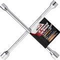 EPAuto 14" Heavy Duty Universal Lug Wrench, 4-Way Cross Wrench by EPAuto
