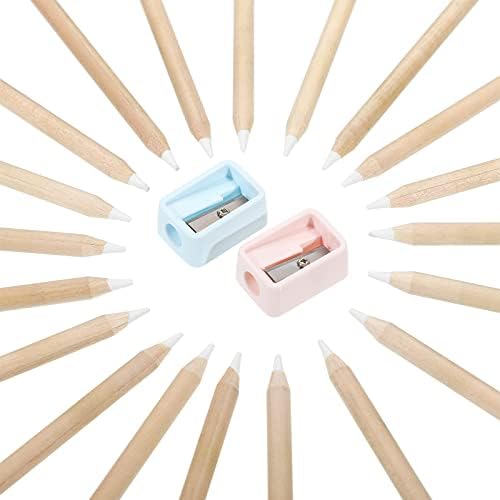 Tenare 20 Pieces White Chalk Pencils - Image 3