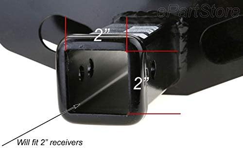 Blank Metal Hitch Cover 5" x 3", Fits 2" Receivers - Image 3