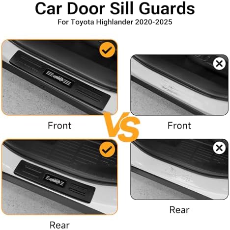 Door Sill Guard for 2020-2025 2026 Toyota Highlander - Image 2
