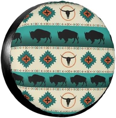 Native American Bison Spare Tire Cover Wheel Protector Universal Fit by Unknown
