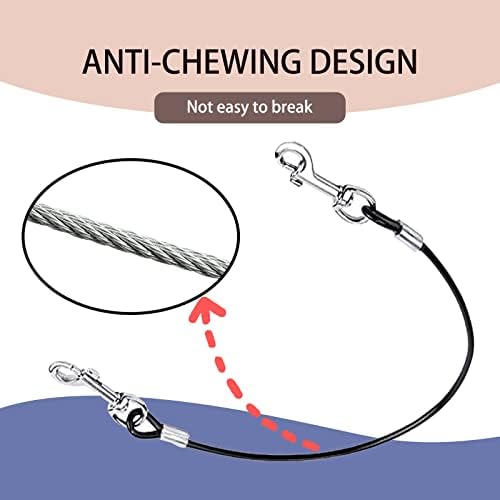Dog Tether for Car Pet Dog Car Seat Belt Restraint Chew Proof Safety Tether - Image 5
