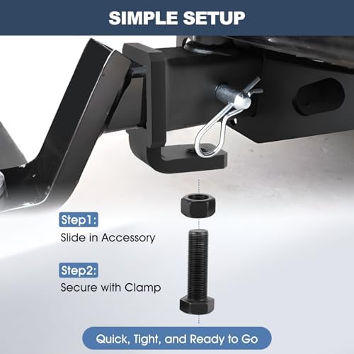 Anti Rattle Hitch Clamp 2 Inch & 2.5 Inch Heavy Duty Steel Hitch Tightener - Image 6