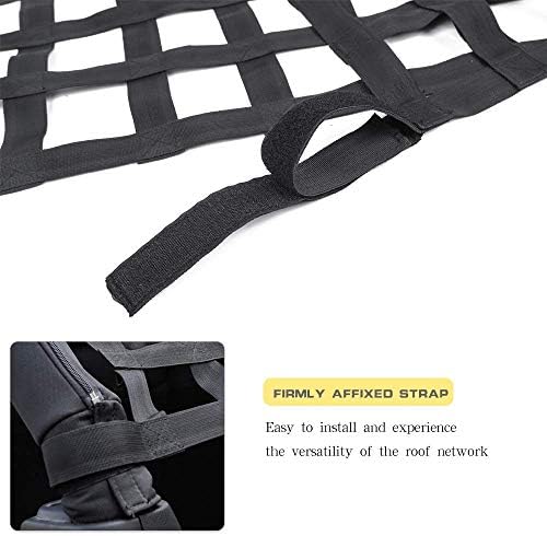 JeCar Mesh Roof Cargo Net Roof Hammock Exterior Accessories Compatible - Image 3