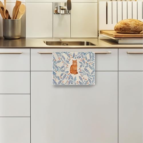 Orange Cat Kitche Towels - Image 3