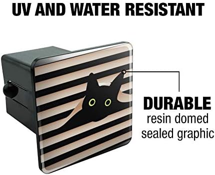 GRAPHICS & MORE Black Cat in Window Tow Trailer Hitch Cover Plug Insert 2" - Image 2