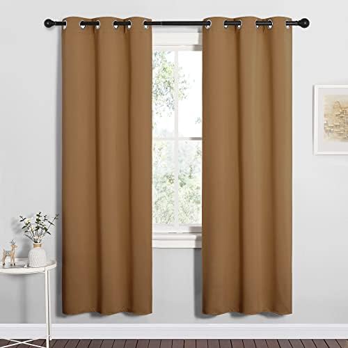 NICETOWN Sleek Blackout Curtains, 2 Panels, W34 x L72-inch by NICETOWN
