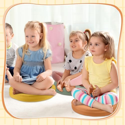 Juexica 8 Pcs Floor Cushions Kids, Boho Color, 13.8 x 13.8 x 2 Inch - Image 6
