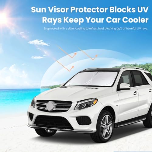 Windshield Sun Shade for 2016–2022 Mercedes-Benz GLC 300 GLC300 GLC SUV - Image 2