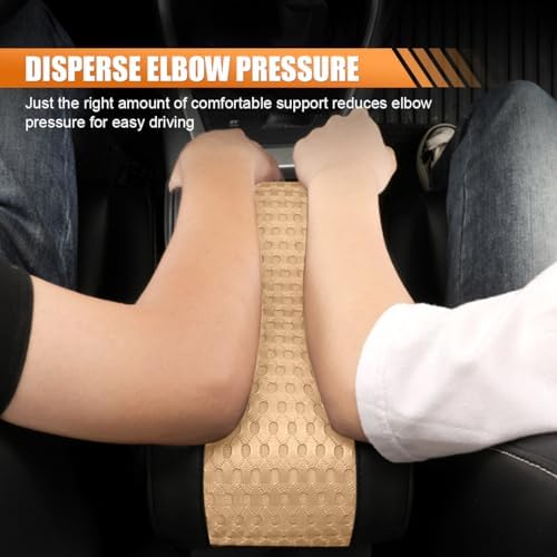 Leather Memory Foam Auto Center Console Armrest Pillow Pad - Image 4