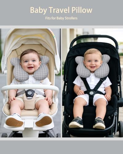 KAKIBLIN Baby Travel Pillow, Upgraded Baby Neck Pillows - Image 5