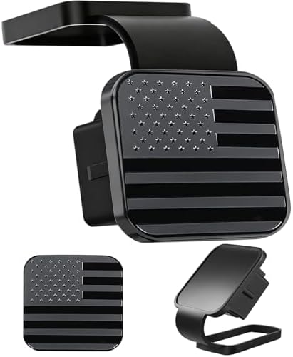 Trailer Hitch Cover with Black for Any 2" Receivers by OUCPC