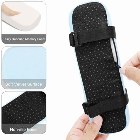 MOSISO Chair Armrest Pads, Home/Office Chair Arm Rest Covers, Air Blue - Image 2