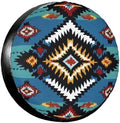 Turquoise Aztec Spare Tire Cover by TZBVTAU