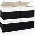 Bagnizer Large 22 Quart Linen Fabric Foldable Storage Bin Cube Organizer Basket by Bagnizer