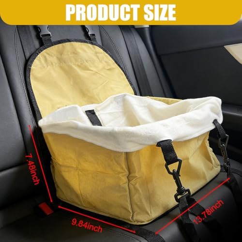 Dog Car Seats for Small Dogs, Portable Soft Auto Pet Booster Seats - Image 2
