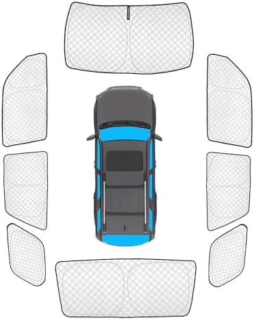KMF 8pcs Thicken Car Window Shades by KMF