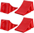 Wheel Chocks for Trailers, 4 Pack Hard Plastic RV Wheel Chocks by KOMOKERU