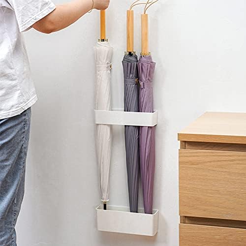 Umbrella Stand Holder Indoor, Wall Mounted No Punching Umbrella Storage Rack - Image 4