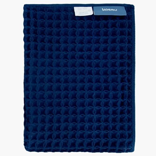 Luxury Organic Japanese Cotton Waffle Bath Towel | Thick, Quick Dry Bathroom by KOSMU