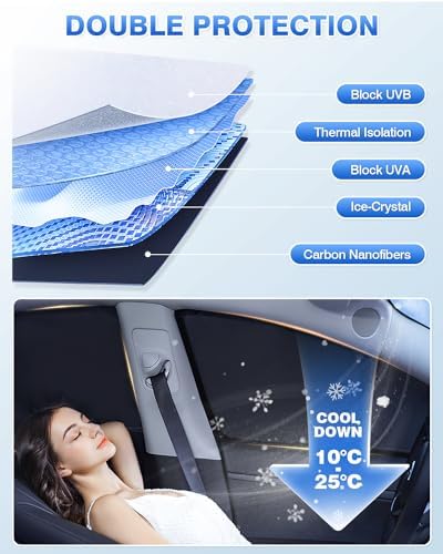 Canvcle Sunshades for Dodge Ram 1500 Crew Cab 2019-2025 2026 Accessories - Image 4