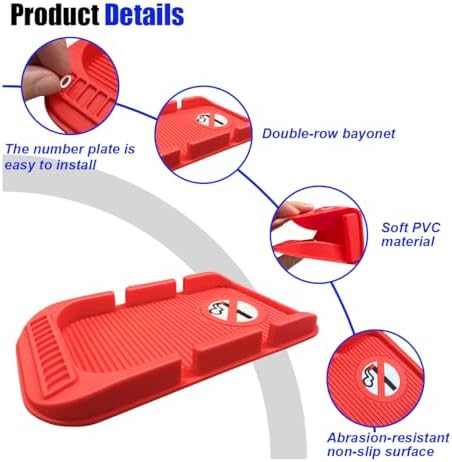 Car Dashboard Anti-Slip Mat Cell Phone Holder, Double-Groove Sticky Gripping - Image 3