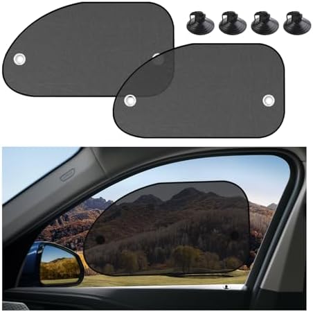 2 PCS Universal Car Window Shade, UV Rays Protection Automotive Sun Shades by Unknown