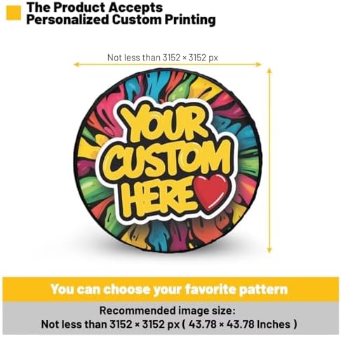 Clovers Spare Tire Cover PU Leather, Weatherproof Universal Wheel Protectors - Image 3