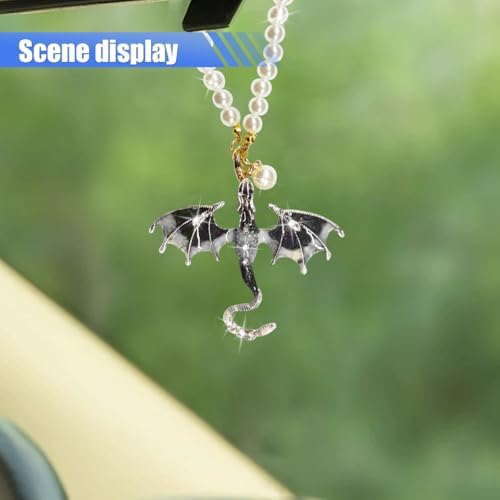 Bling Dragon Car Rear View Mirror Charm - Image 3