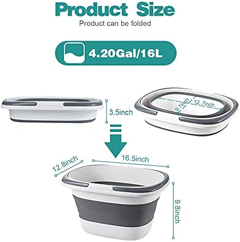 4.2 Gal Large Collapsible Plastic Bucket - Image 2
