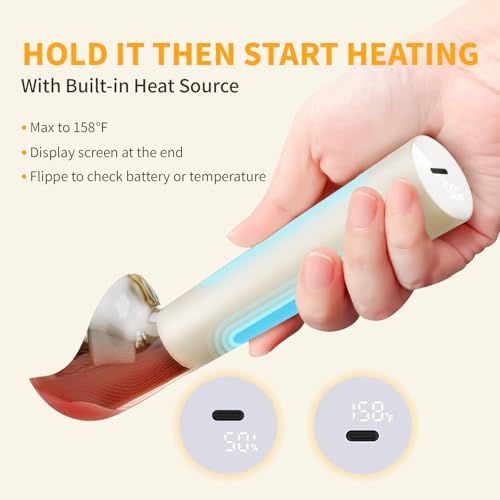 Heated Ice Cream Scoop, Rechargeable Electric Scooper - Image 3